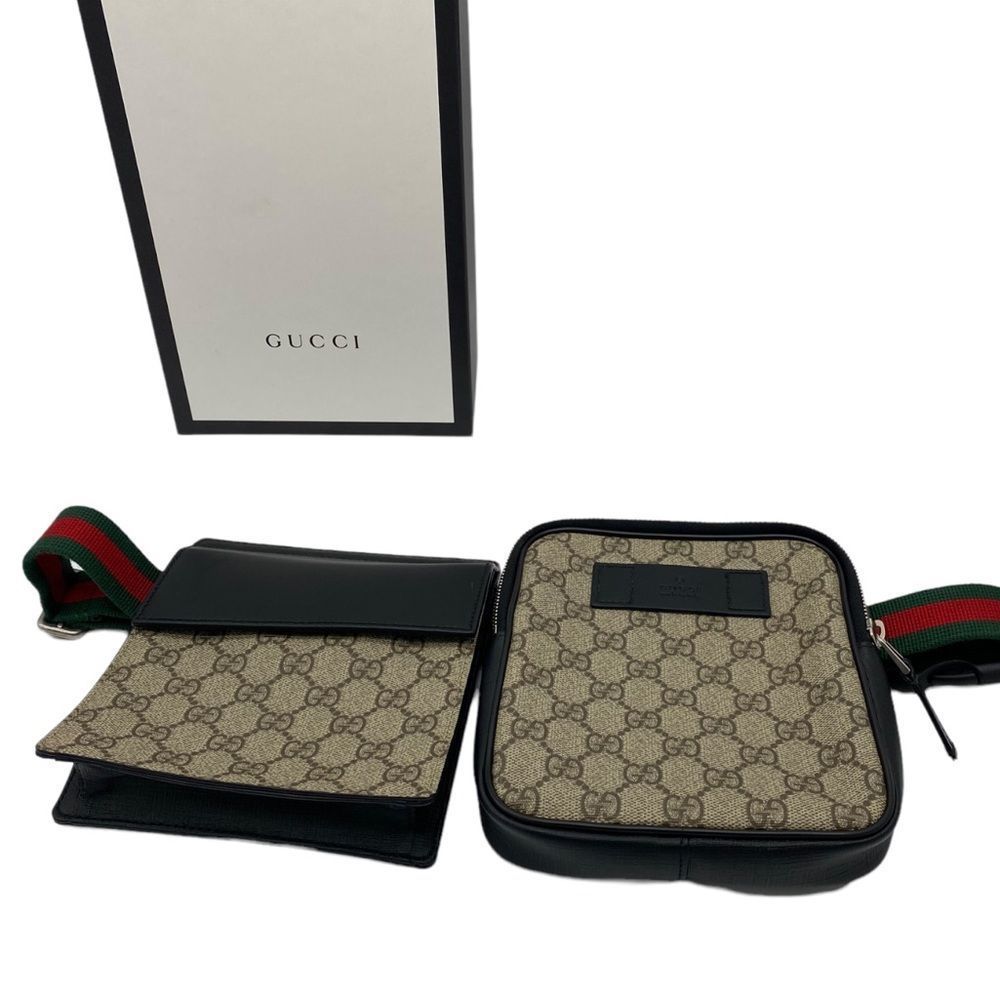 Gucci GG Supreme Double Web Belt Bag - Picture 3 of 13
